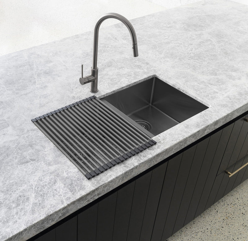 Meir Lavello Stainless Steel rolling mat protector - PVD Gunmetal Black