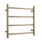 Thermogroup 4 Bar Straight Round Heated Towel Ladder 550mm Brushed Brass