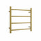 Thermogroup 4 Bar Straight Round Heated Towel Ladder 550mm Brushed Gold