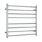 Thermogroup 8 Bar Straight Round Heated Towel Ladder 750mm Brushed Stainless Steel