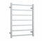 Thermogroup 7 Bar Straight Square Heated Towel Ladder 600mm Brushed Stainless Steel