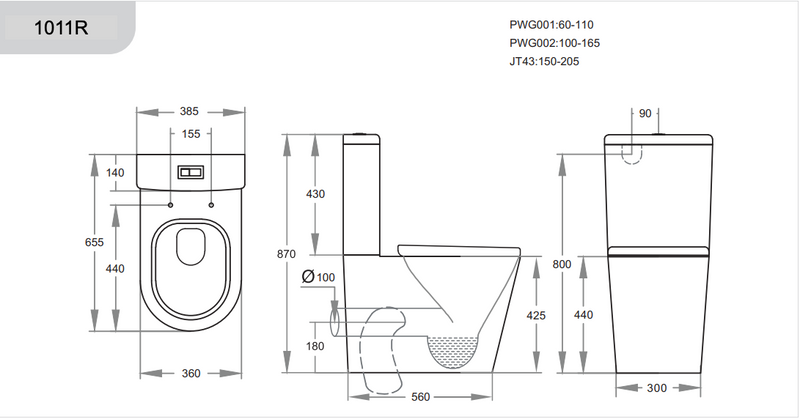 Novelli Rimless Back to Wall Toilet Suite