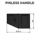 Meir Round Pinless Basin Mixer - Matte Black