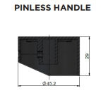 Meir Round Pinless Basin Mixer - Matte Black