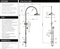 Meir Harrington Combination Shower Rail Set - Brushed Nickel