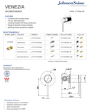 Venezia Shower Mixer Kit Complete