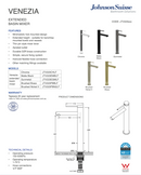 Venezia Extended Basin Mixer Lead Free
