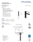 Venezia Care Extended Lever Basin Mixer Lead Free