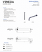 Venezia Overhead Rain Shower With 300mm Wall Arm