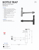 Js Bottle Trap Round 40mm Slimline Incl 32mm Adaptor