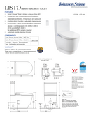 Listo Smart Toilet Rimless Suite