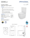 Gemelli Back To Wall Closed Coupled Rimless Toilet Suite With Seat
