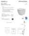 Gemelli Wall Faced Rimless Pan With Seat