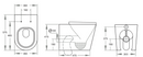 Novelli Rimless Inwall Toilet Suite