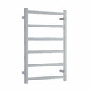 Thermorail 6 Bar Straight Square Heated Towel Ladder 500mm Polished Stainless Steel