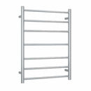 Thermogroup 7 Bar Straight Round Heated Towel Ladder 600mm Polished Stainless Steel