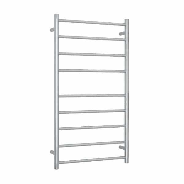 Thermogroup 9 Bar Straight Round Heated Towel Ladder 600mm Polished Stainless Steel
