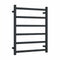 Thermogroup 6 Bar Straight Square Heated Towel Ladder 600mm Matte Black