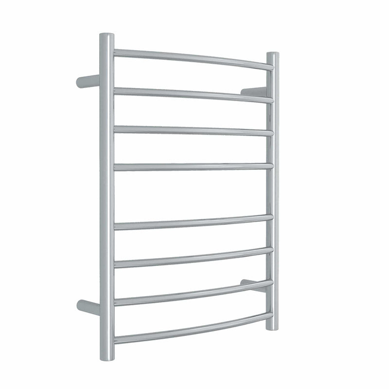 Thermogroup 8 Bar Curved Heated Towel Ladder 530mm Polished Stainless Steel
