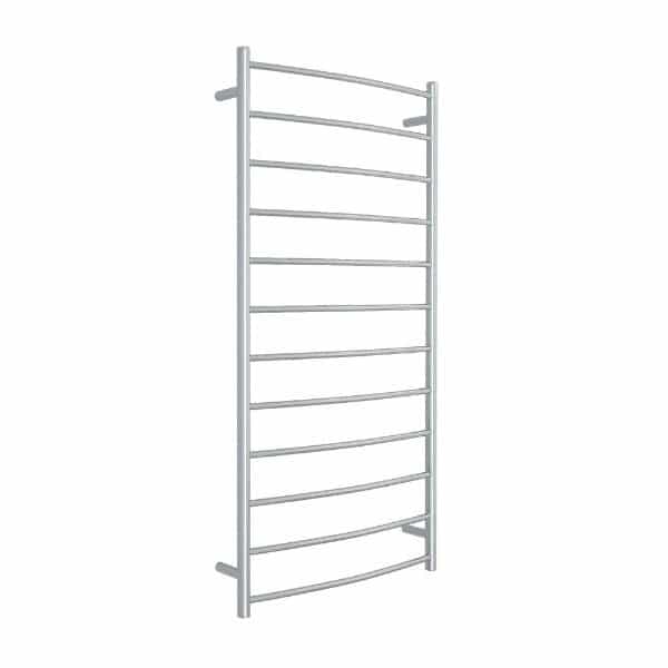 Thermogroup 12 Bar Curved Heated Towel Ladder 700mm Polished Stainless Steel