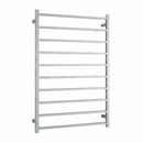 Thermogroup 10 Bar Straight Square Heated Towel Ladder 800mm Polished Stainless Steel