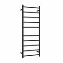 Thermogroup 10 Bar Straight Round Heated Towel Ladder 450mm Matte Black