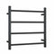 Thermogroup 4 Bar Straight Round Heated Towel Ladder 550mm Matte Black