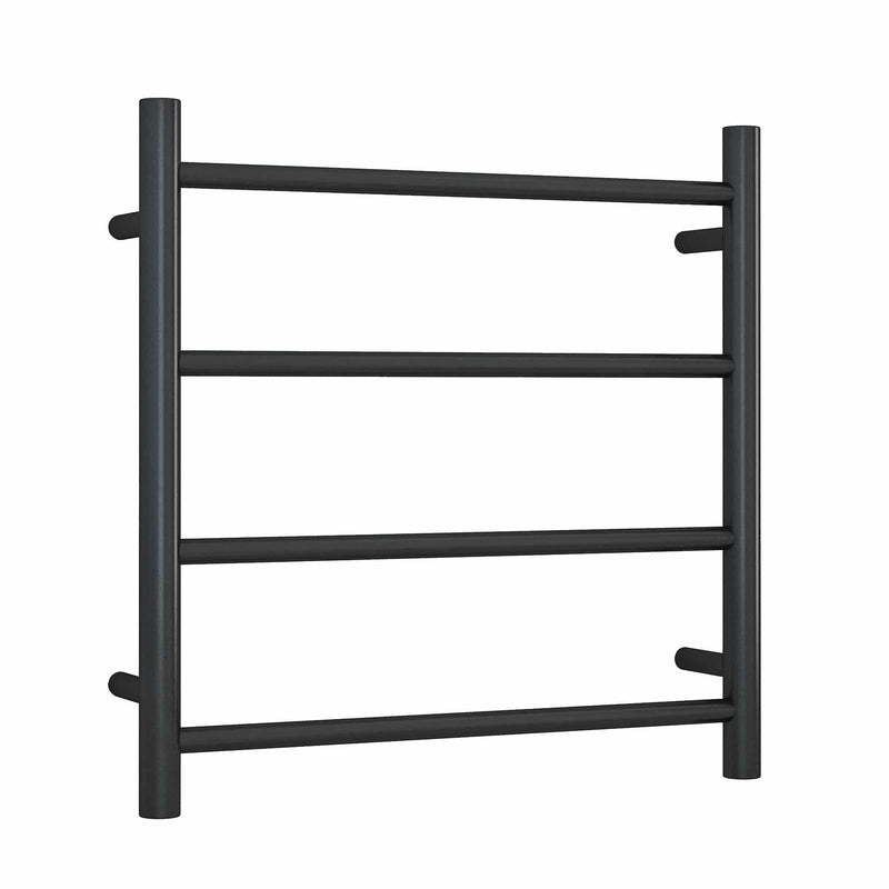 Thermogroup 4 Bar Straight Round Heated Towel Ladder 550mm Matte Black