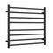 Thermogroup 8 Bar Straight Round Heated Towel Ladder 750mm Matte Black