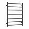 Thermogroup 7 Bar Straight Round Heated Towel Ladder 600mm Matte Black