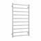 Thermogroup 10 Straight Round Bar Heated Towel Ladder 700mm Polished Stainless Steel
