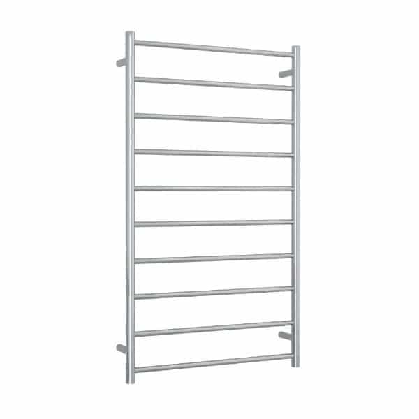 Thermogroup 10 Straight Round Bar Heated Towel Ladder 700mm Polished Stainless Steel