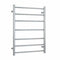 Thermogroup 7 Bar Straight Round Heated Towel Ladder 600mm Brushed Stainless Steel