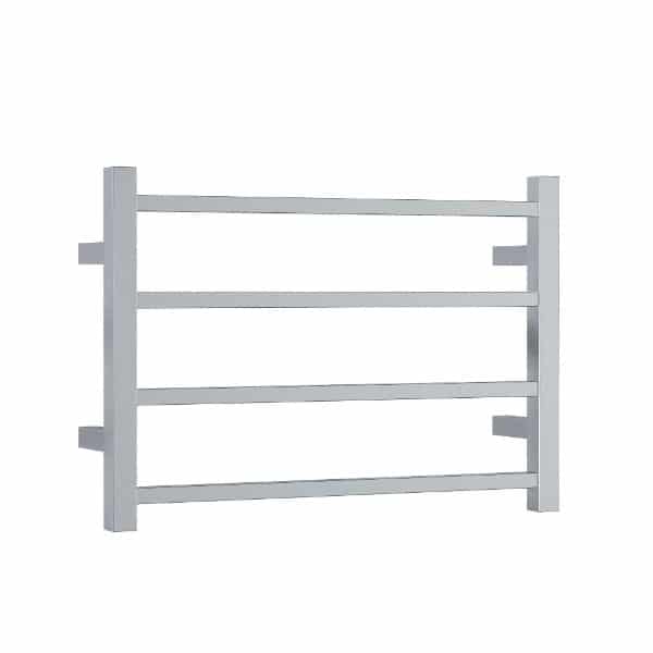 Thermogroup 4 Bar Straight Square Heated Towel Ladder 600mm Polished Stainless Steel