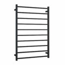Thermogroup 10 Bar Straight Square Heated Towel Ladder 800mm Matte Black