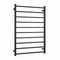 Thermogroup 10 Bar Straight Square Heated Towel Ladder 800mm Matte Black