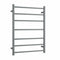 Thermogroup 7 Bar Straight Round Heated Towel Ladder 600mm Gun Metal