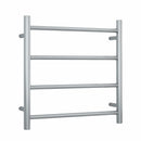 Thermogroup 4 Bar Straight Round Heated Towel Ladder 550mm Brushed Stainless Steel