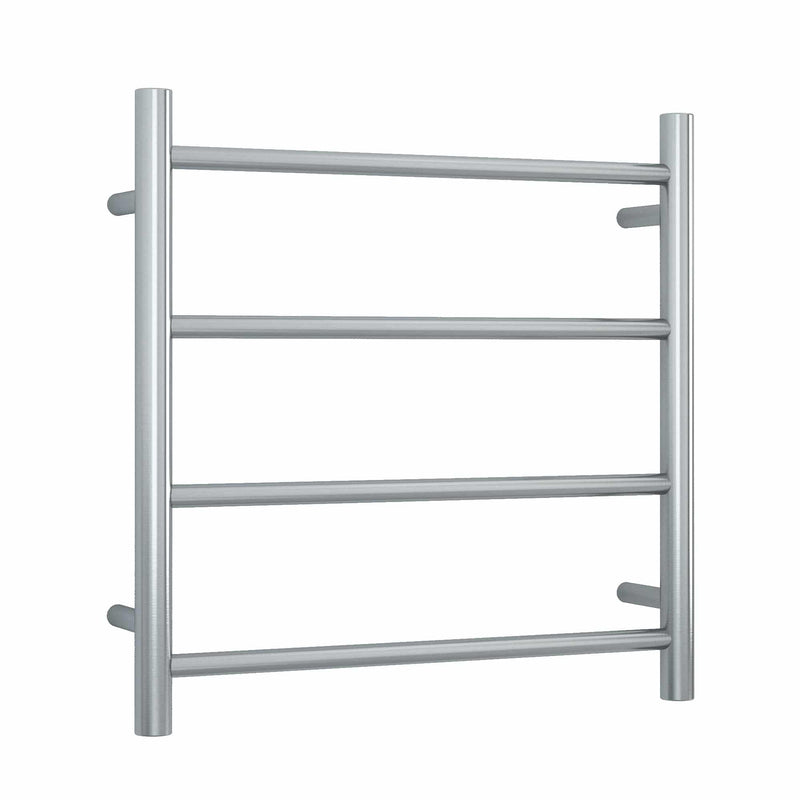 Thermogroup 4 Bar Straight Round Heated Towel Ladder 550mm Brushed Stainless Steel