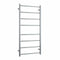 Thermogroup 8 Bar Straight Round Heated Towel Ladder 530mm Brushed Stainless Steel