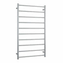 Thermogroup 10 Bar Straight Round Heated Towel Ladder 700mm Brushed Stainless Steel