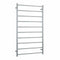 Thermogroup 10 Bar Straight Round Heated Towel Ladder 700mm Brushed Stainless Steel