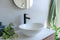 Meir Round Tall Basin Mixer - Matte Black