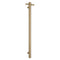 Thermogroup Round Vertical Single Bar Heated Towel Rail Brushed Brass
