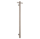 Thermogroup Round Vertical Single Bar Heated Towel Rail Brushed Stainless