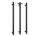 Thermogroup Round Vertical Single Bar Heated Towel Rail Matte Black