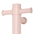 Thermogroup Round Vertical Single Bar Heated Towel Rail Dusty Pink