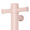 Thermogroup Round Vertical Single Bar Heated Towel Rail Dusty Pink