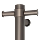 Thermogroup Round Vertical Single Bar Heated Towel Rail Gun Metal