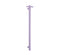 Thermogroup Round Vertical Single Bar Heated Towel Rail Lilac Satin